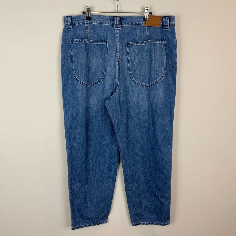 NWOT Madewell High-Rise Tapered Jeans Pleat Edition Sz 32